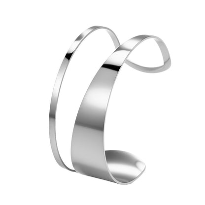 Pulsera Plateada Acero Inoxidable  4E37