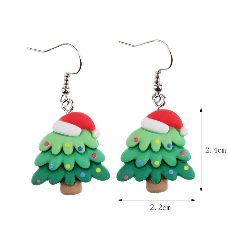 Aretes Arbolitos de Navidad 3F4