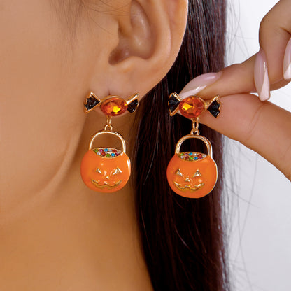 Aretes Calabaza de Dulces  3J3