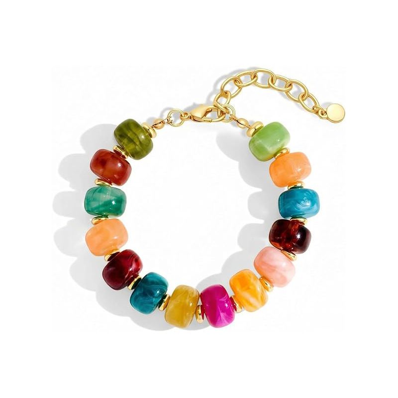Pulsera Colores Cuentas de Resina