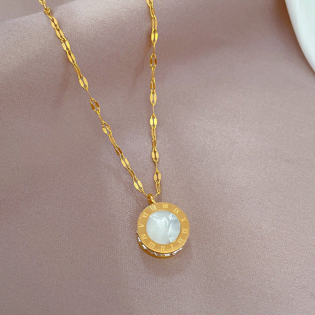 Collar Doble Vista Blanco y Negro Acero Inoxidable 2R1