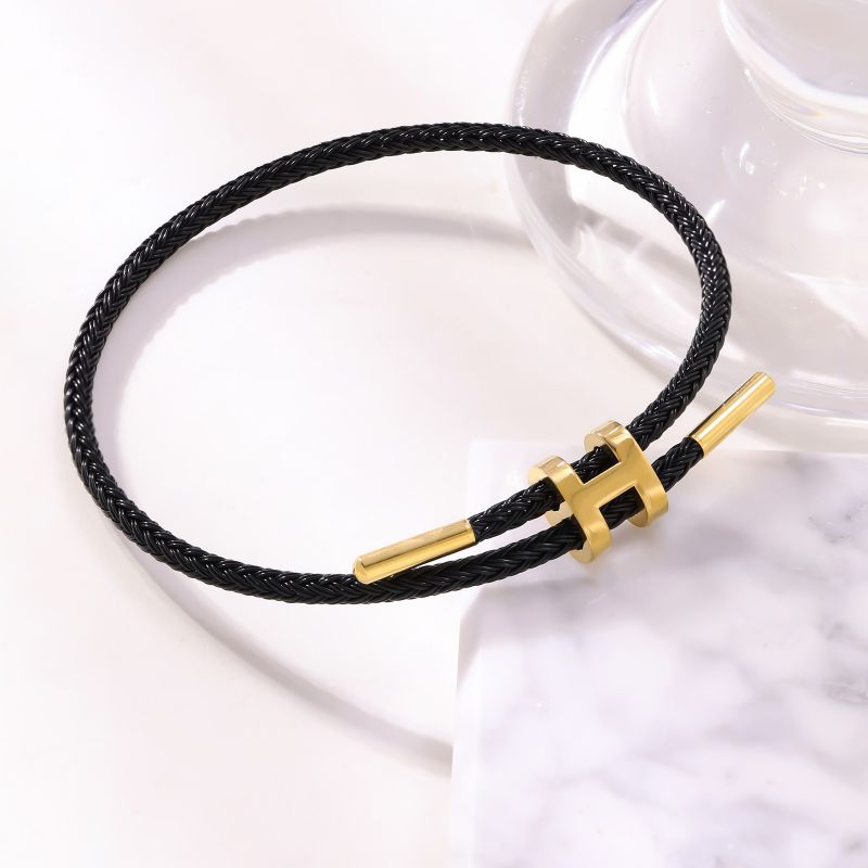 Pulsera Hombre Negro  Acero Inoxidable  3C2