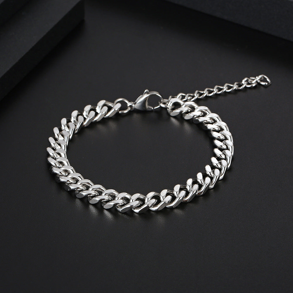 Pulseras Plateadas Hombre  2A6