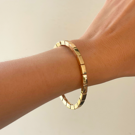 Pulsera Dorada Acero Inoxidable R22