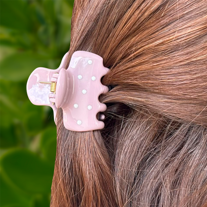 Pinza para Pelo Palo de Rosa Lunares