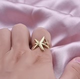 Anillo Ajustable Estrellas de Mar Acer Inoxidable  2M6