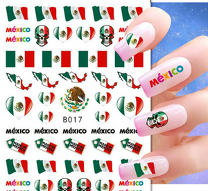 Stikers para Uñas Viva México