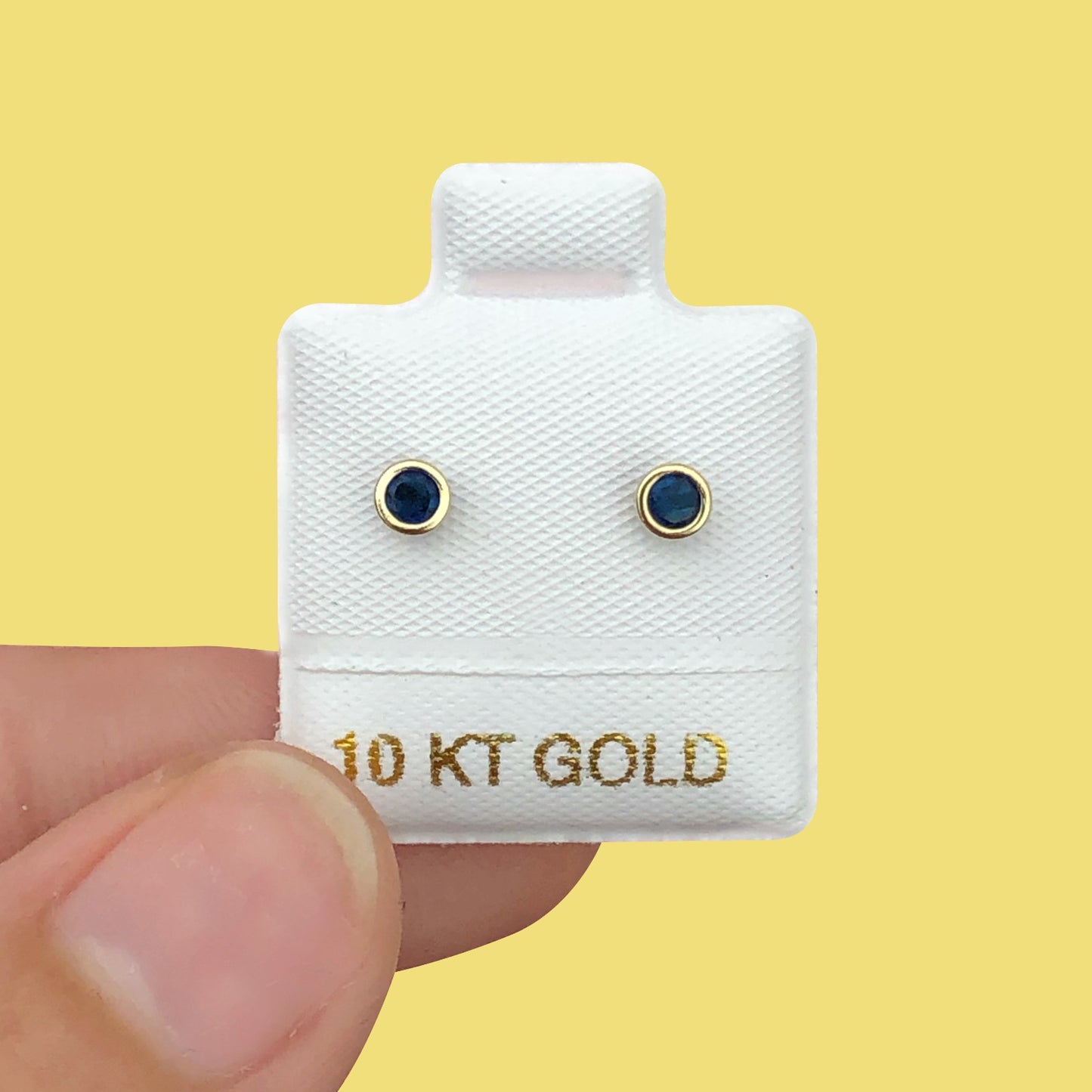 Broqueles Oro 10K Azul R718