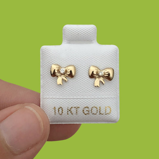 Broqueles Dorados MOÑO Oro10K   Az173