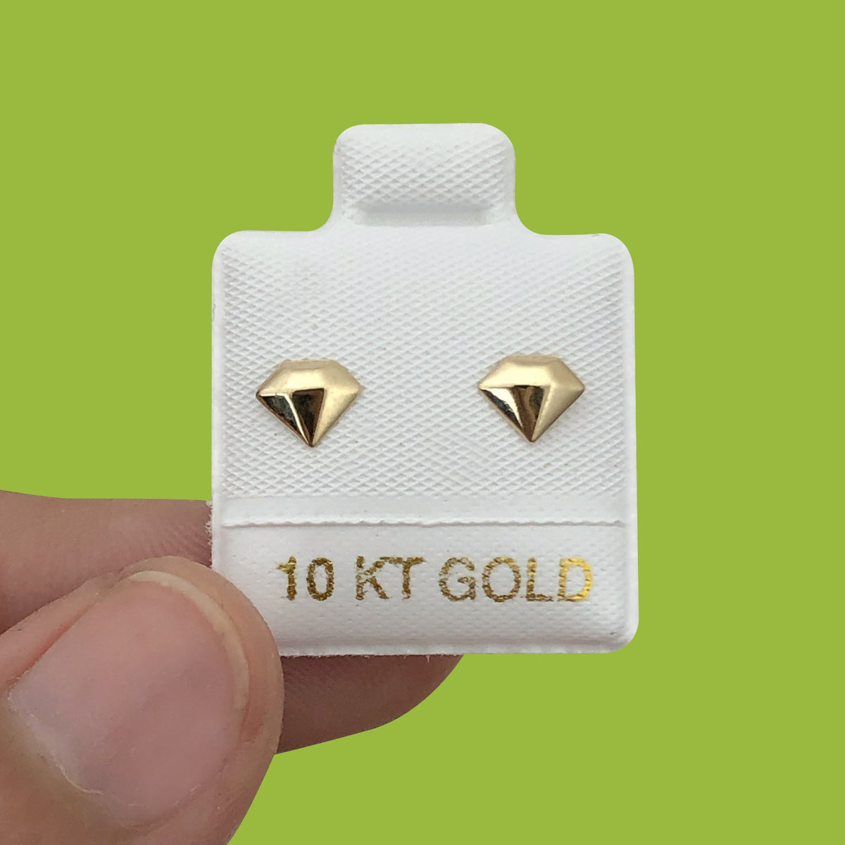 Broqueles Oro 10K Diamante R744