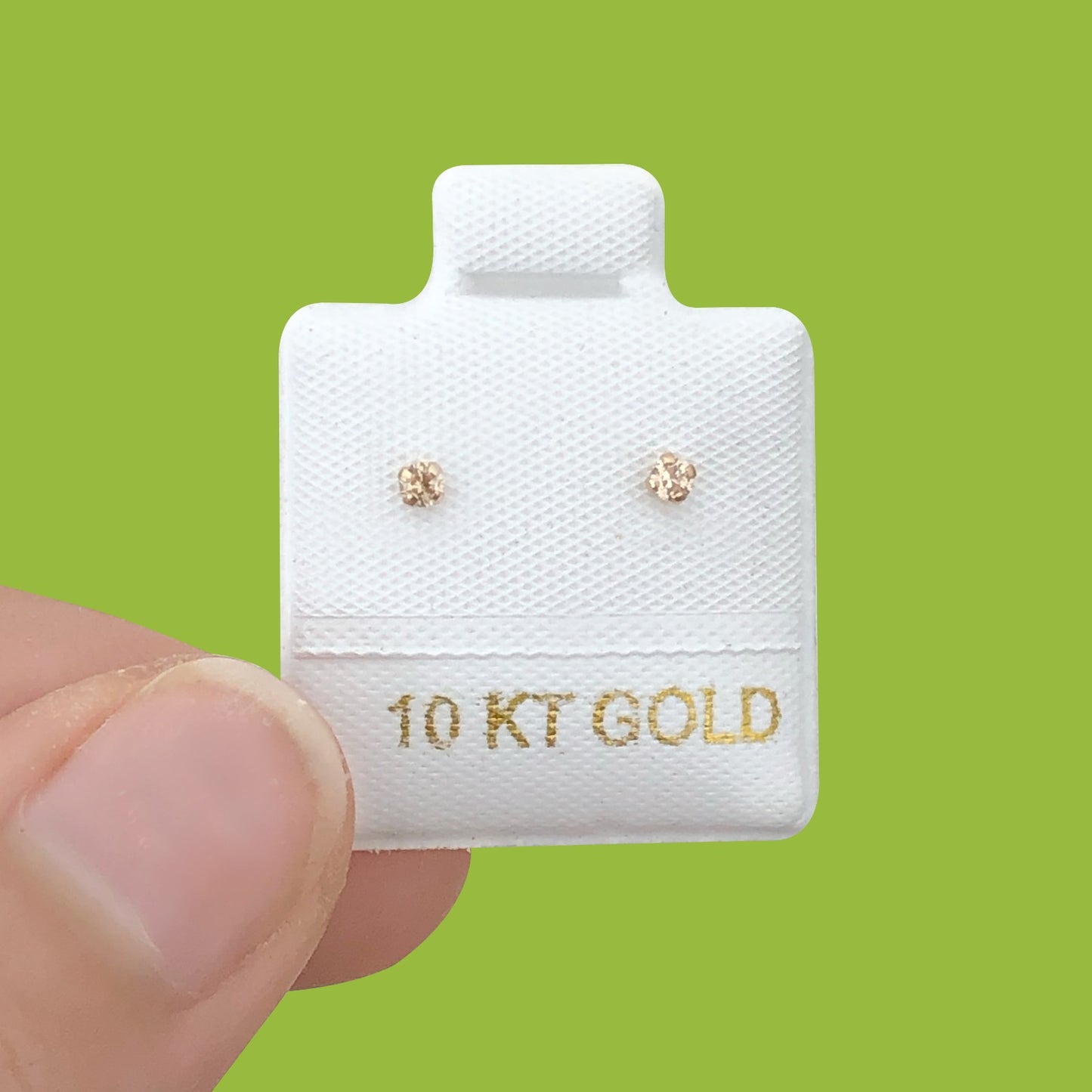 Broqueles Oro 10K Chispita Az356