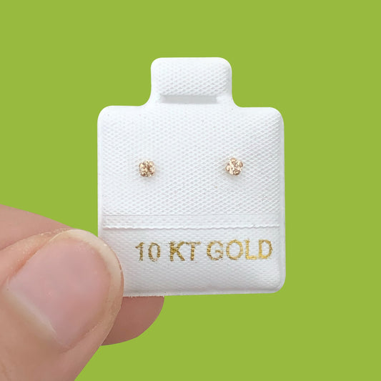 Broqueles Oro 10K Chispita Az356