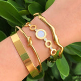 Pulsera Ondas Acero Inoxidable  3D2