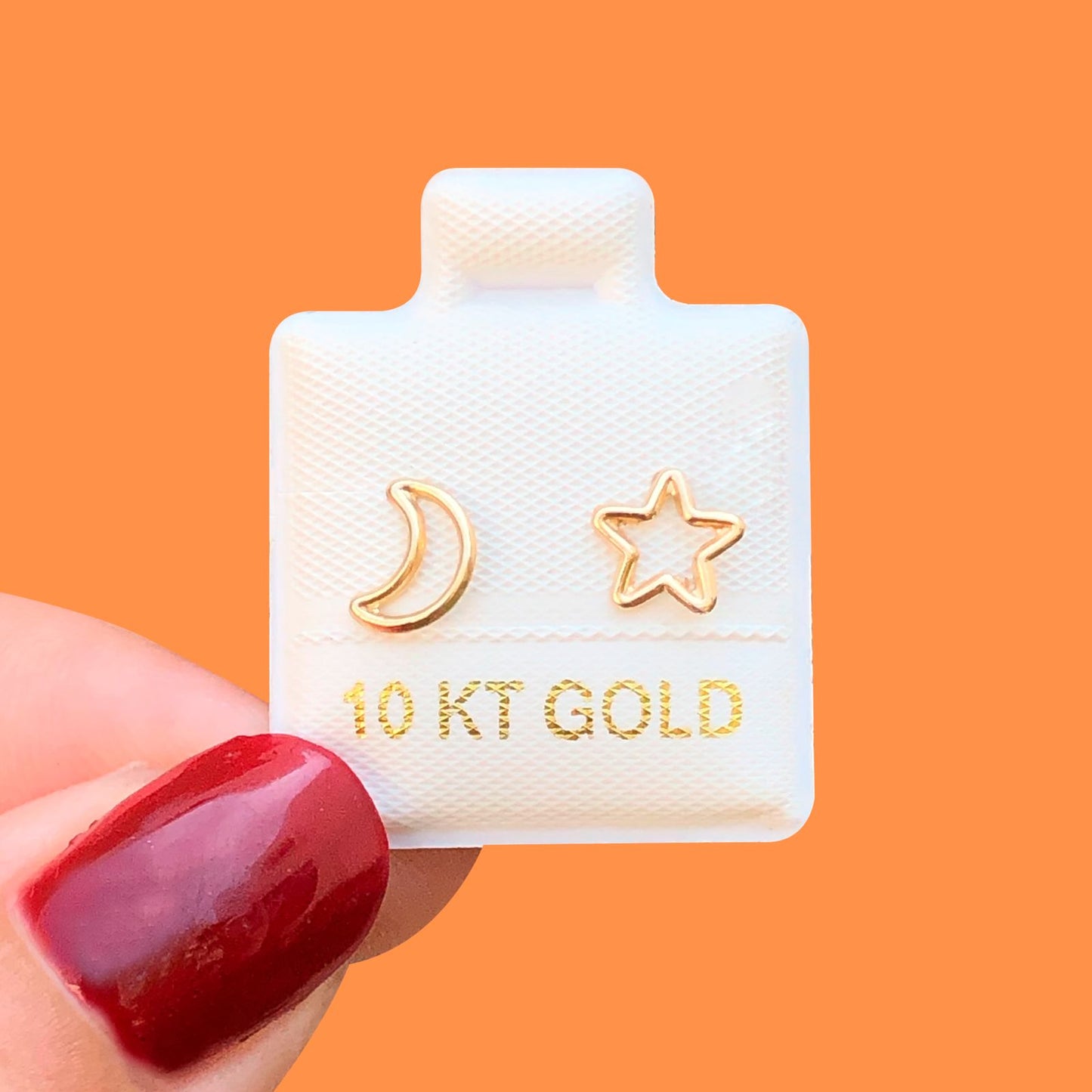 Broqueles Oro 10K Eclipse  Az396