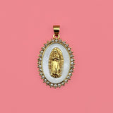 Medalla Virgen Guadalupe Chapa de Oro  1F6