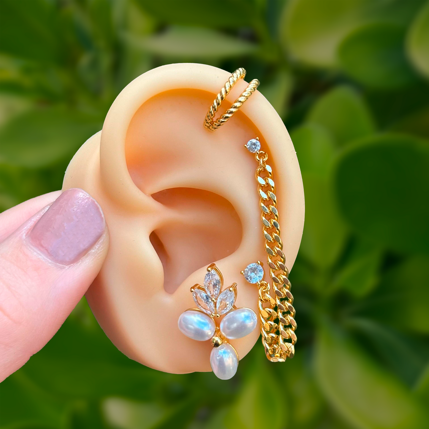 Aretes Set 4 pz Dorados Chapa de Oro R32