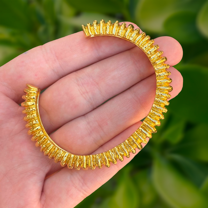 Pulsera Dorada Grum Abierta  2S5