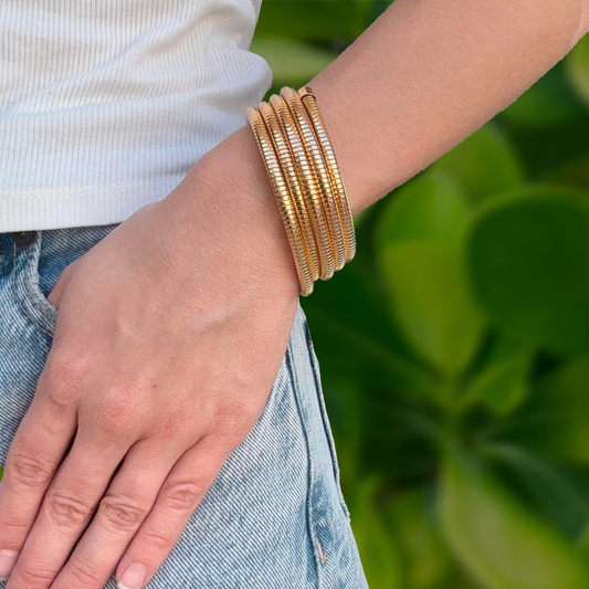 Pulsera Dorada 4 Vueltas 4E25