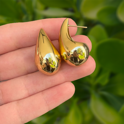 Aretes Dorados Gran Gota