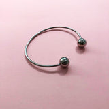 Pulsera Plateada Bolas Acero Inoxidable R2