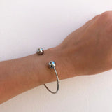 Pulsera Plateada Bolas Acero Inoxidable R2