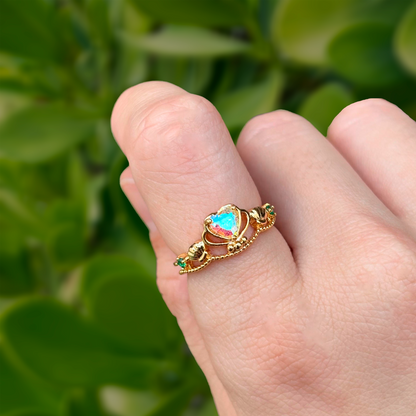 Anillo Concha de Sirenita Ajustable Acero Inoxidable 1F6