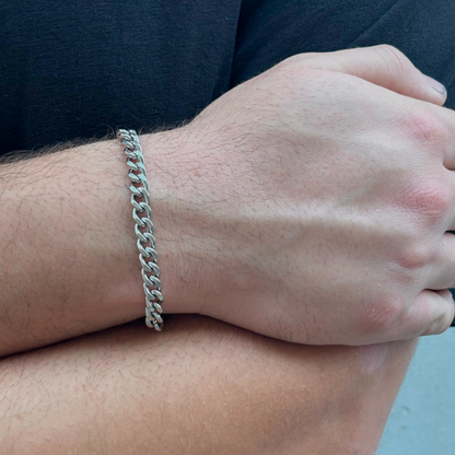 Pulseras Plateadas Hombre  2A6