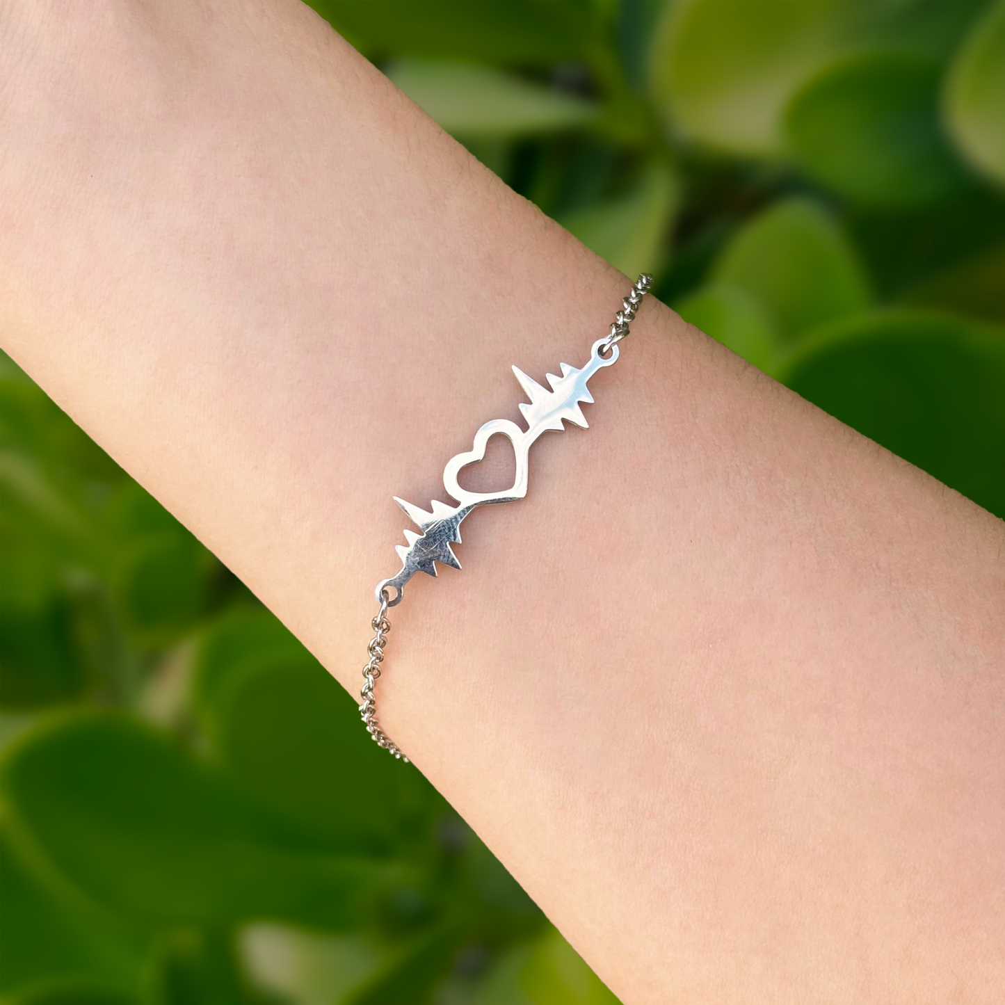Pulsera Plateada Electro Acero Inoxidable 1P5Lu