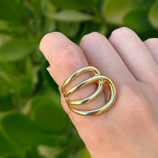 Anillo Dorado Garabato Talla 5.5 1M4