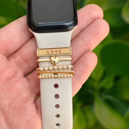 Barras Doradas Adorno para Extensible Apple Watch   4E14