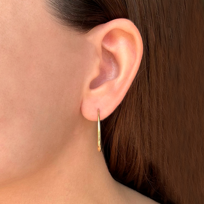 Aretes Dorados Silueta de Gota  1V3