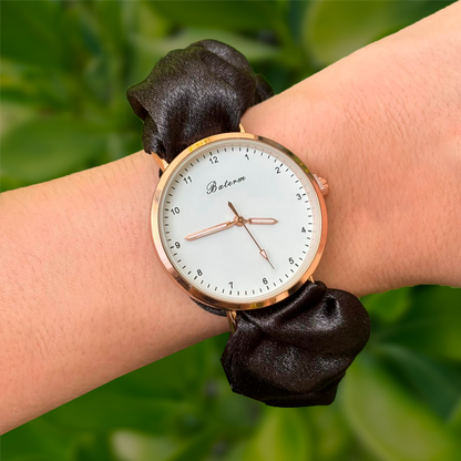 Reloj Scrunchies de Mano Negra  R6