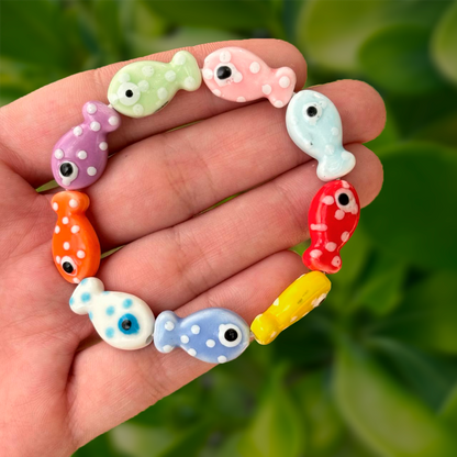 Pulsera de Peces de Cerámica 3H6