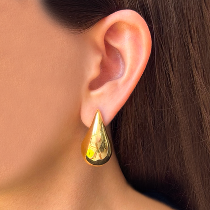 Aretes Dorados Gran Gota