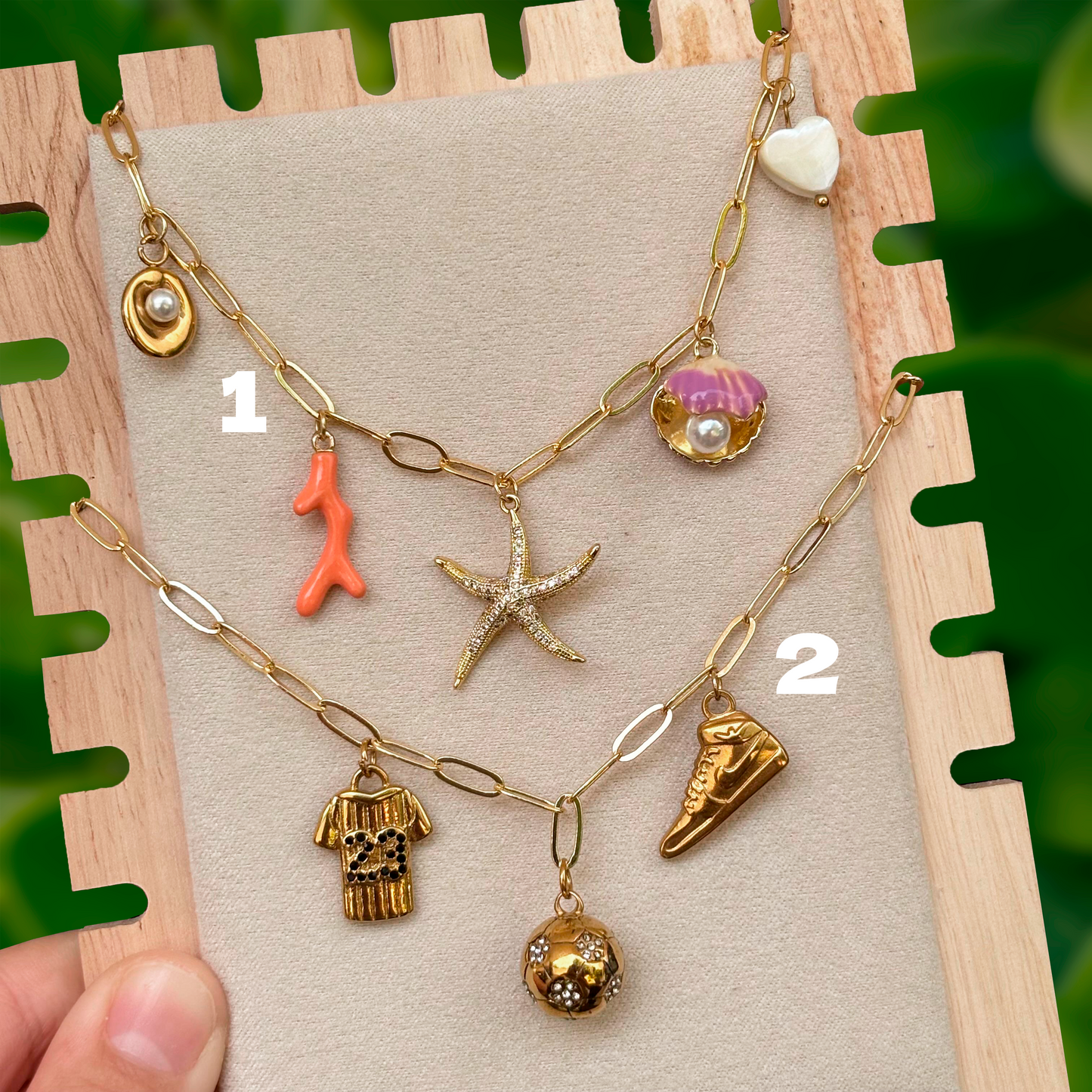 Collar Charms PIEZAS UNICAS Acero Inoxidable