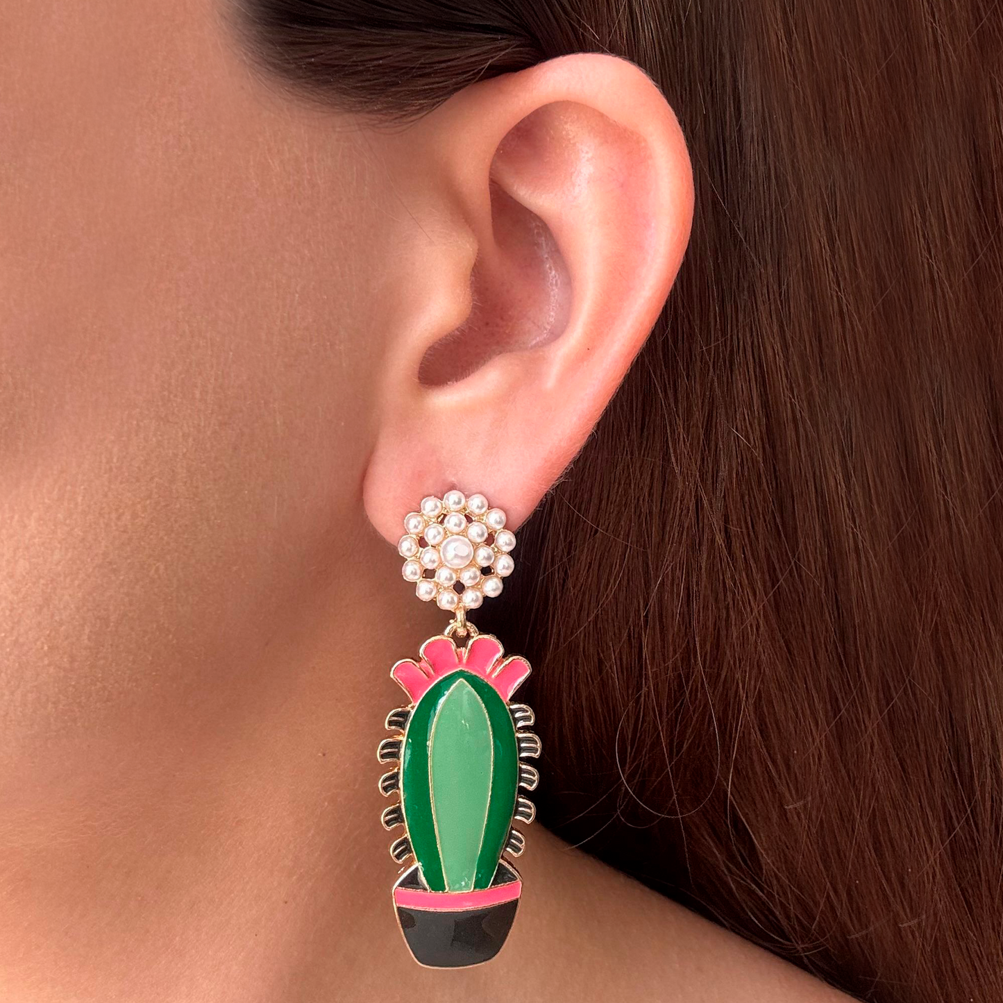 Aretes Flor de Cactus