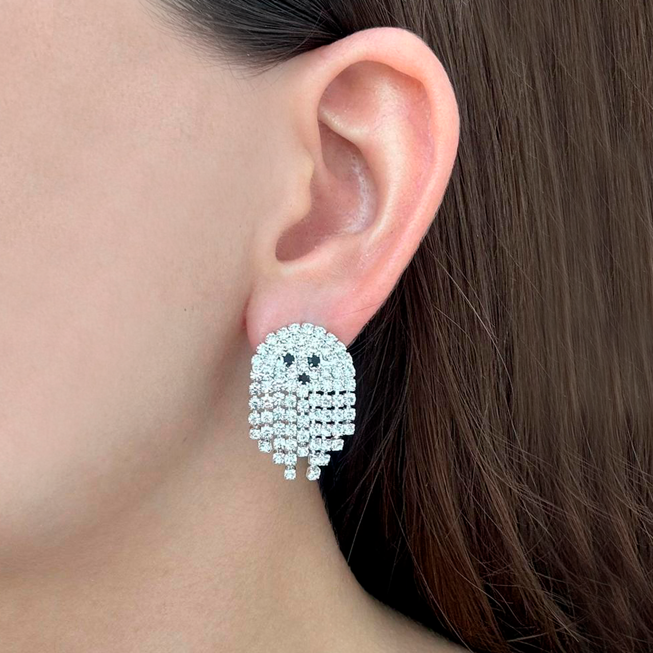 Aretes Fantasma Brillante
