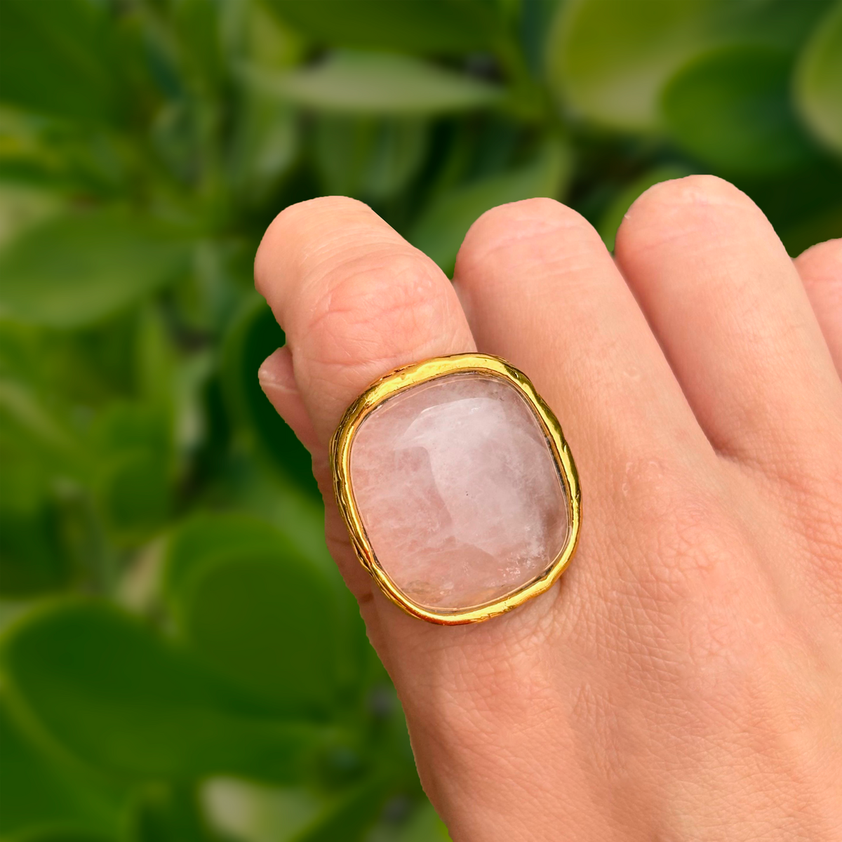Anillo Rosa y Dorado Acero Inoxidable