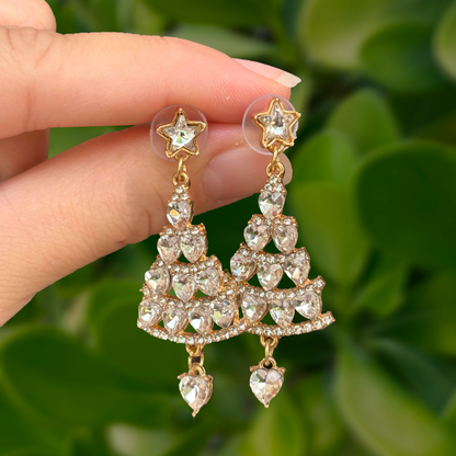 Aretes Arbol de Navidad Zirconias