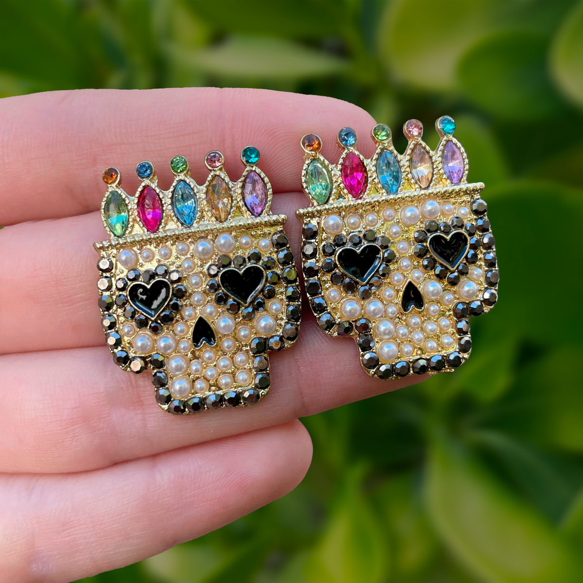 Aretes  Calavera Reina