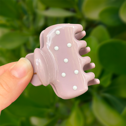 Pinza para Pelo Palo de Rosa Lunares