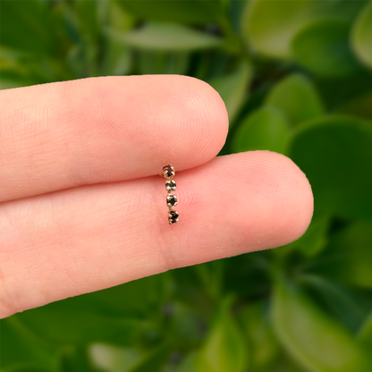 Piercing 1 pz Broquel Oro 10K