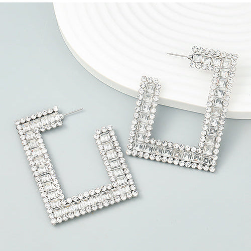 Aretes Cuadro Elegante Brillante LU