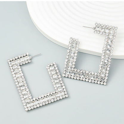 Aretes Cuadro Elegante Brillante LU
