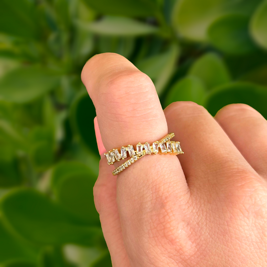 Anillo Dorado Ajustable Chapa de Oro 2N5