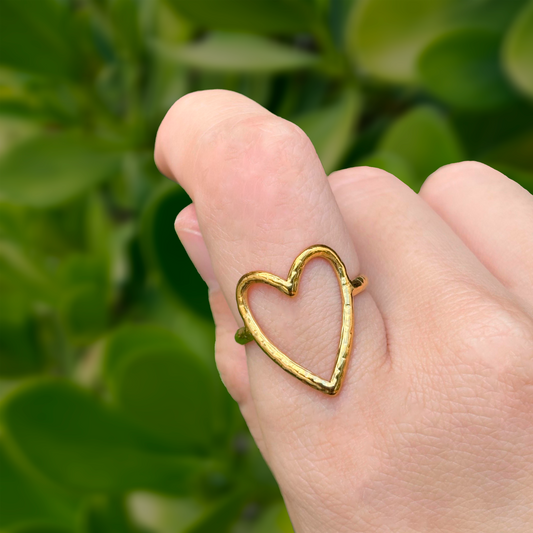 Anillo Corazón Dorado 2Y6