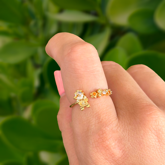 Anillo de La Bella Ding Don Ajustable 1N2