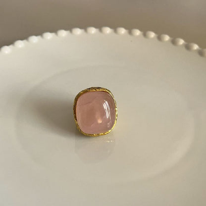 Anillo Rosa y Dorado Acero Inoxidable
