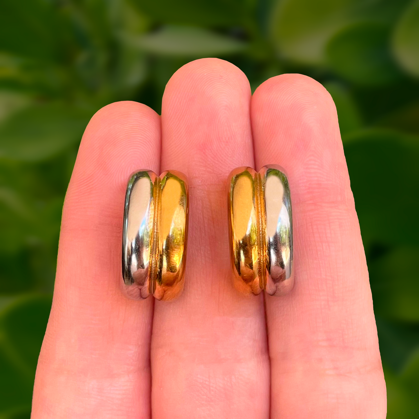 Aretes Oro-Plata Acero Inox 4E10
