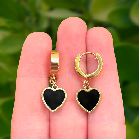 Aretes Corazón Acero Inoxidable 1A1